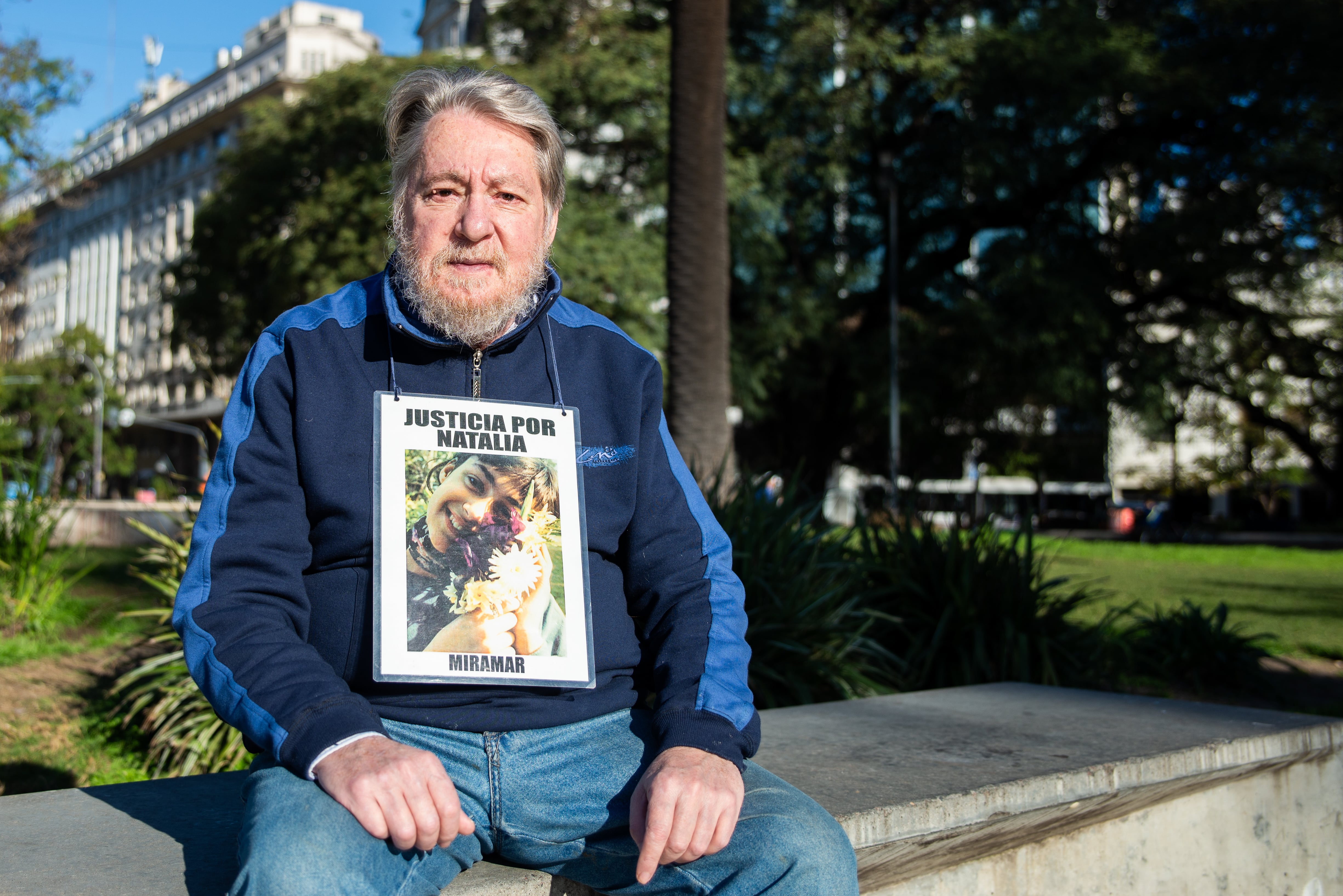 Gustavo, padre de Natalia Melmann, asesinada el 4 de febrero de 2001.