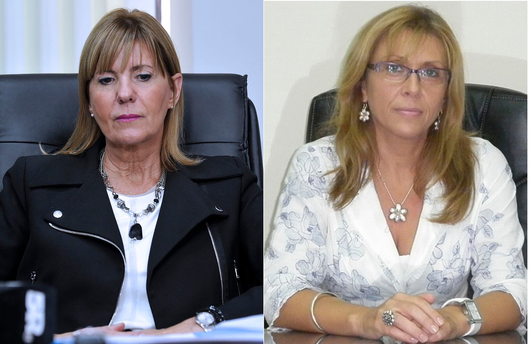 La jueza Alejandra Rodenas y la diputada Claudia Giaccone. ¿Serán las que enfrenten a Rossi?