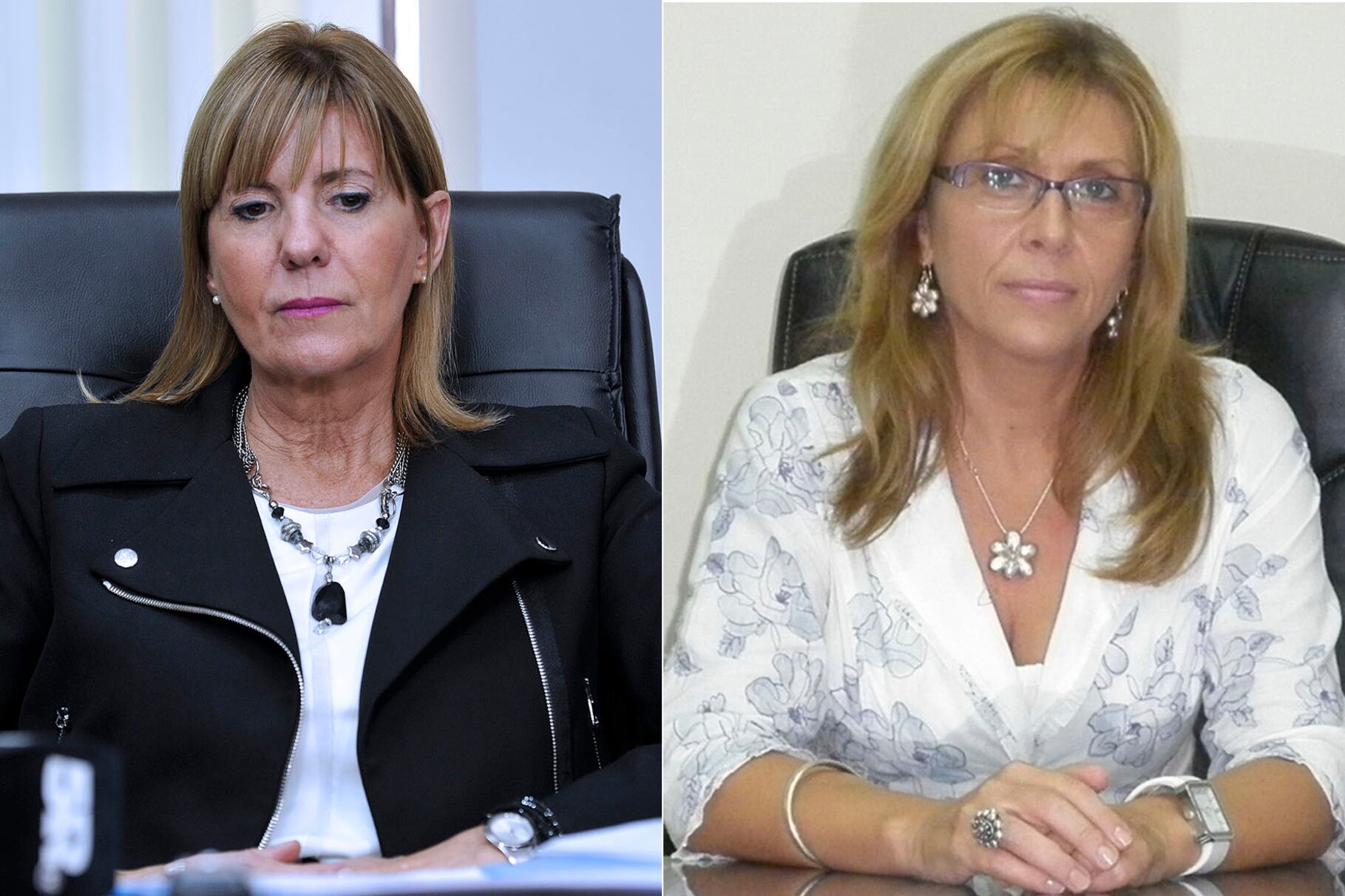 La jueza Alejandra Rodenas y la diputada Claudia Giaccone. ¿Serán las que enfrenten a Rossi?