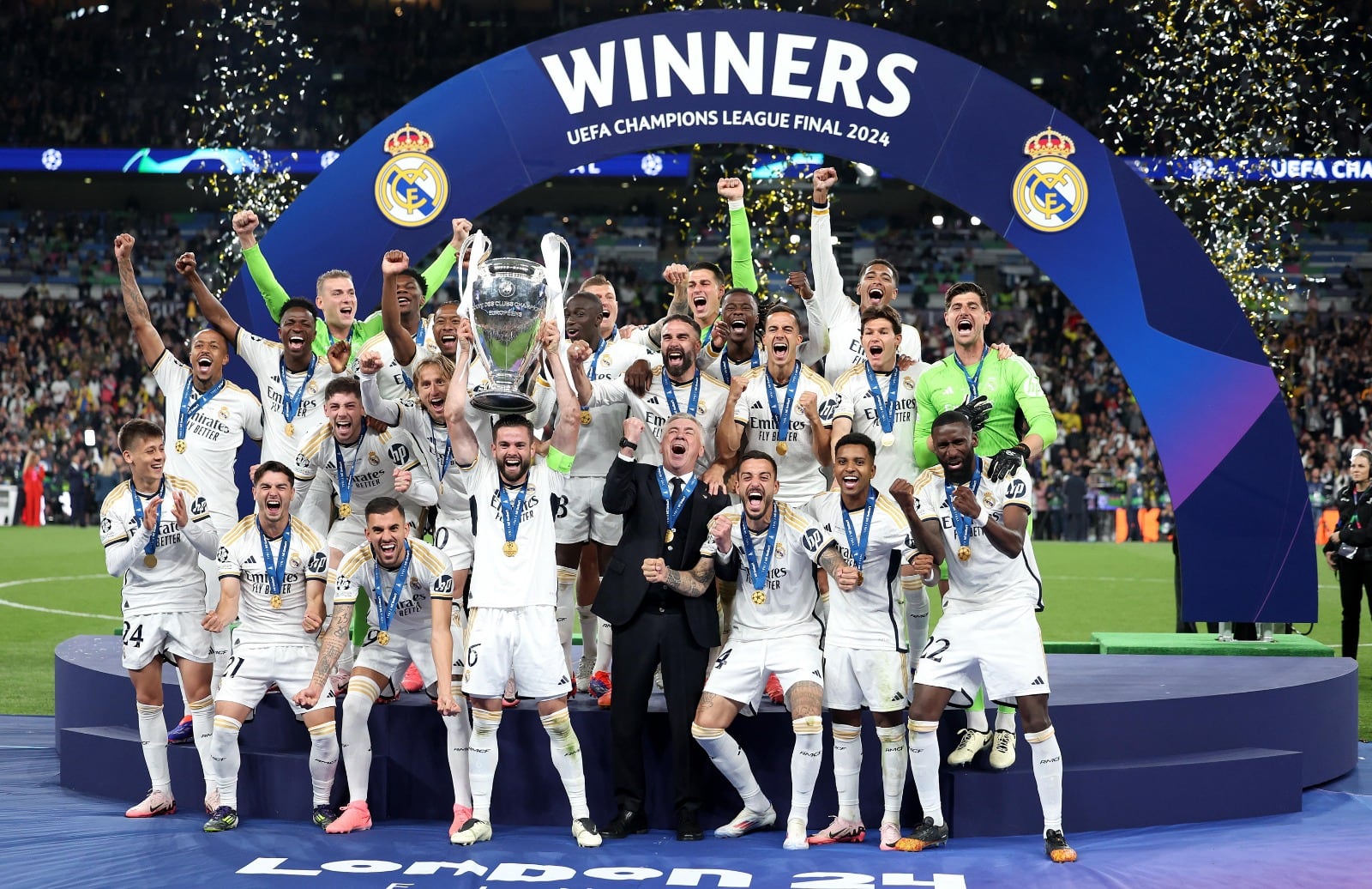 En manos de su capitán Nacho, Real Madrid ganó otra Champions