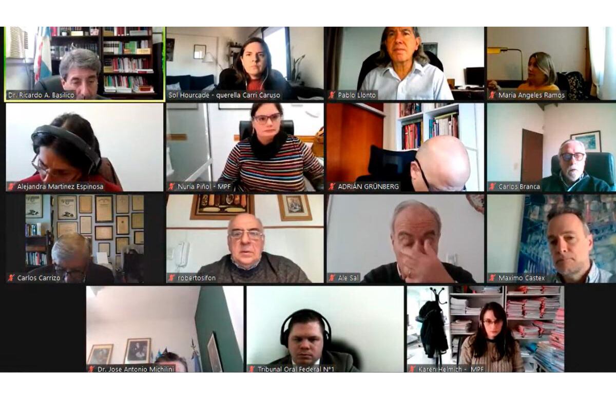 La audiencia final del juicio se realizó por videoconferencia.