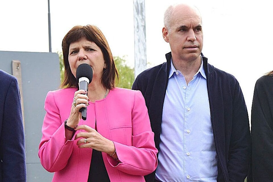Patricia Bullrich y Horacio Rodríguez Larreta.