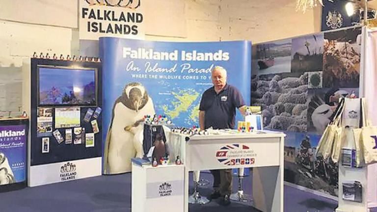 El stand de los kelpers en Expo Prado