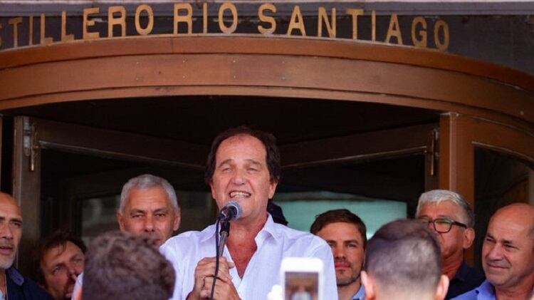 Basteiro, al hablar en su asunción al frente del Ente Administrador. 