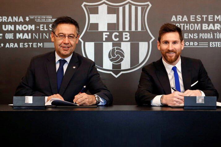 Bartomeu y Messi, en tiempos de calma.