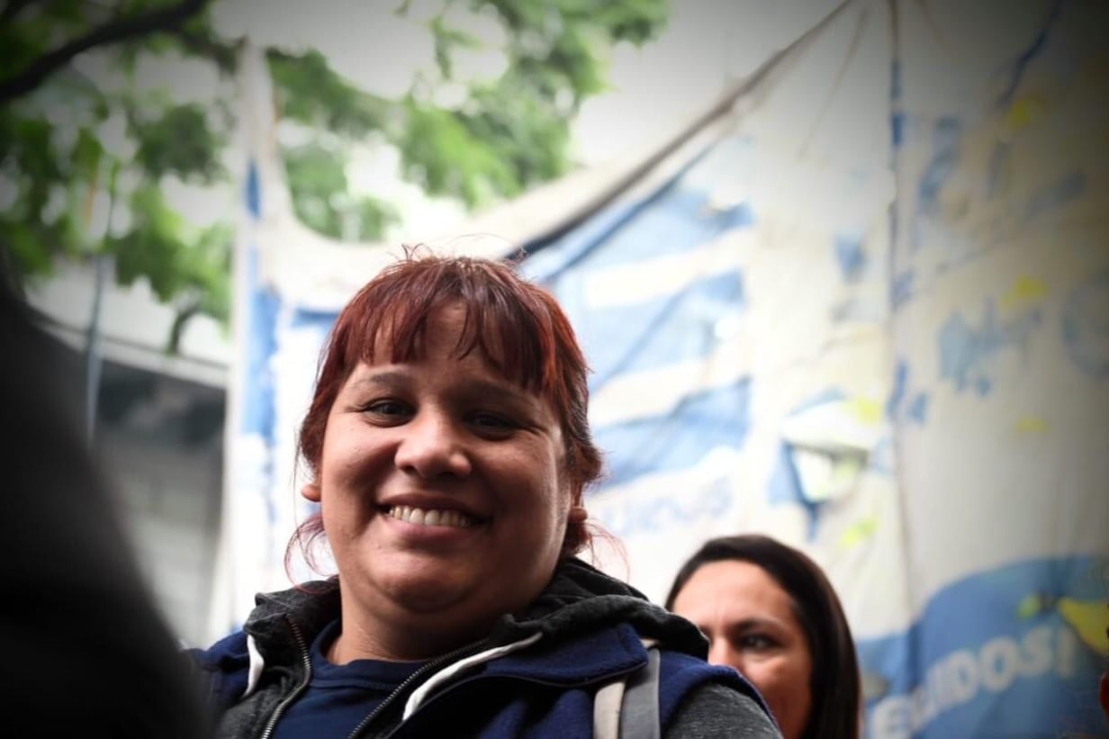 Natalia Zaracho, cartonera y militante del Movimiento de Trabajadores Excluidos.
