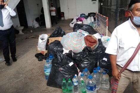 Parte de las donaciones incautadas