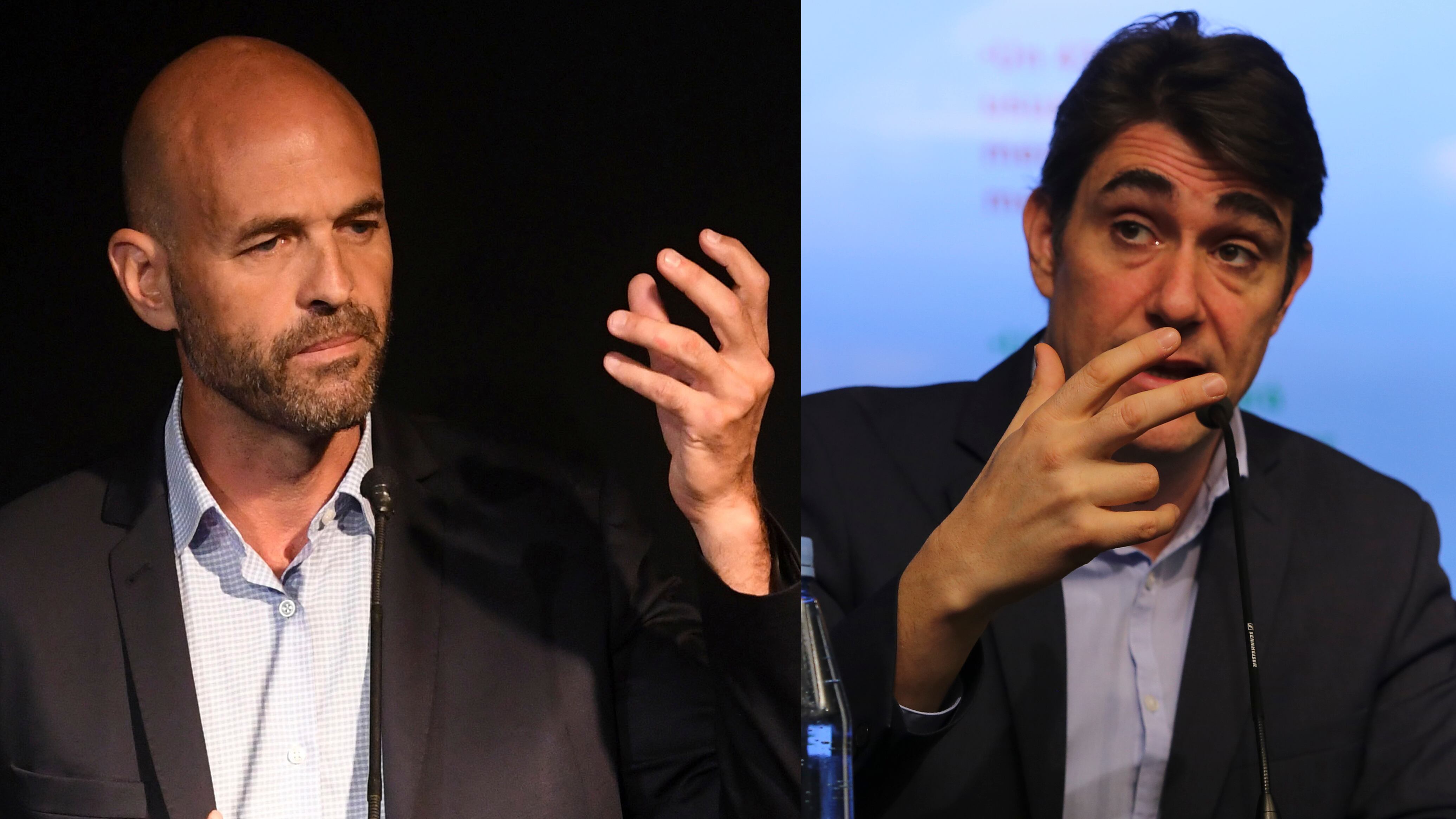 Guillermo Dietrich, ministro de Transporte, y Javier Iguacel, ex director de Vialidad.