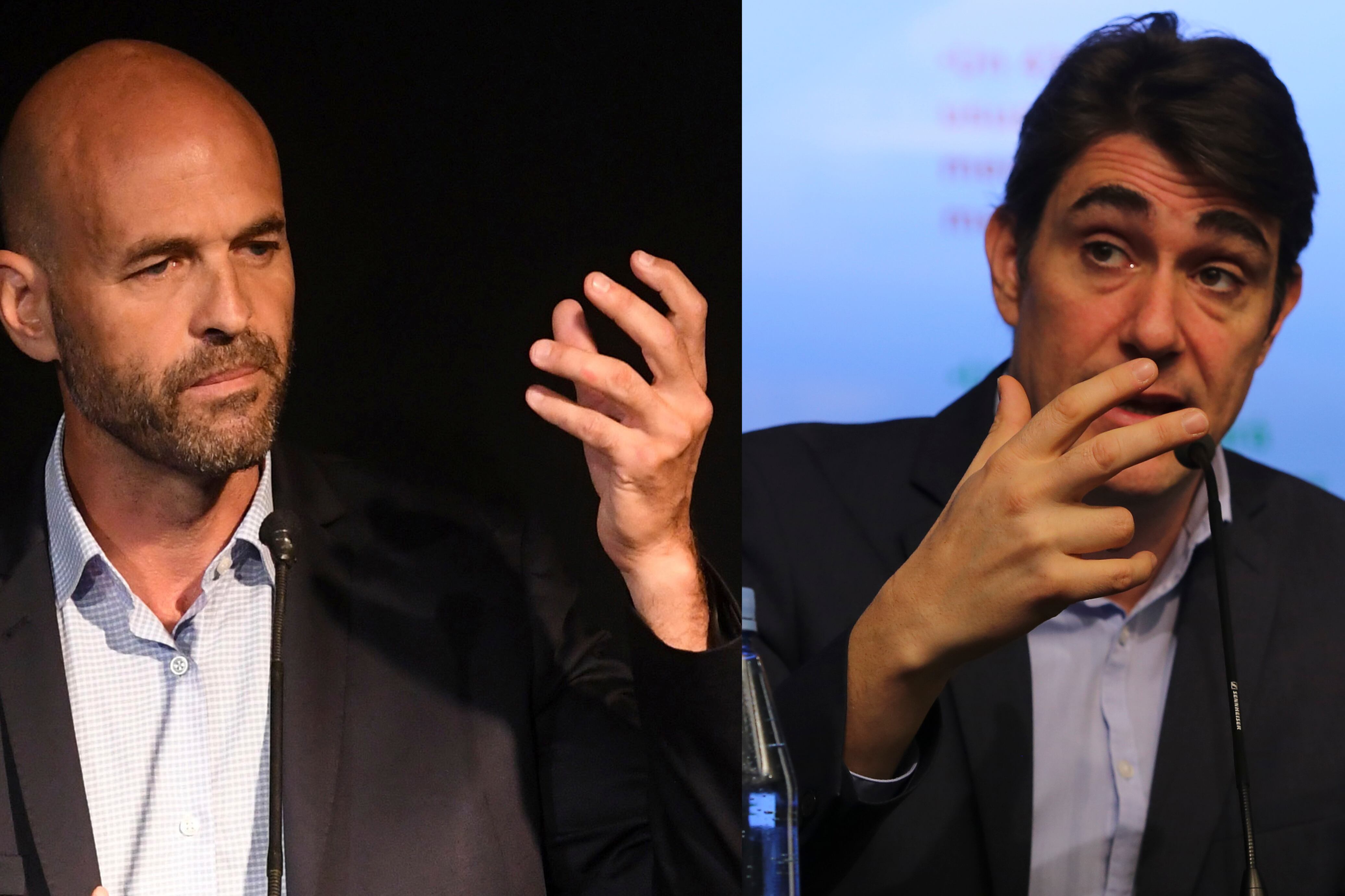 Guillermo Dietrich, ministro de Transporte, y Javier Iguacel, ex director de Vialidad.