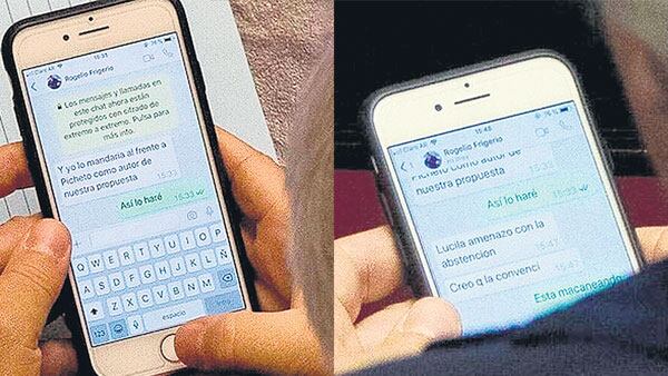 Federico Pinedo se quejó por las imágenes que se difundieron. El senador confirmó la veracidad del intercambio con Frigerio.