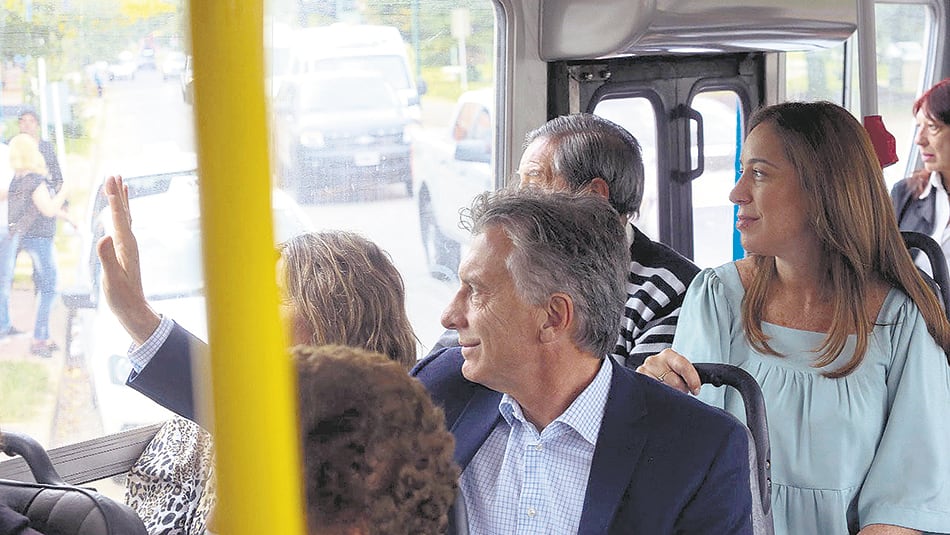 Mauricio Macri y María Eugenia Vidal juntos en Junín.