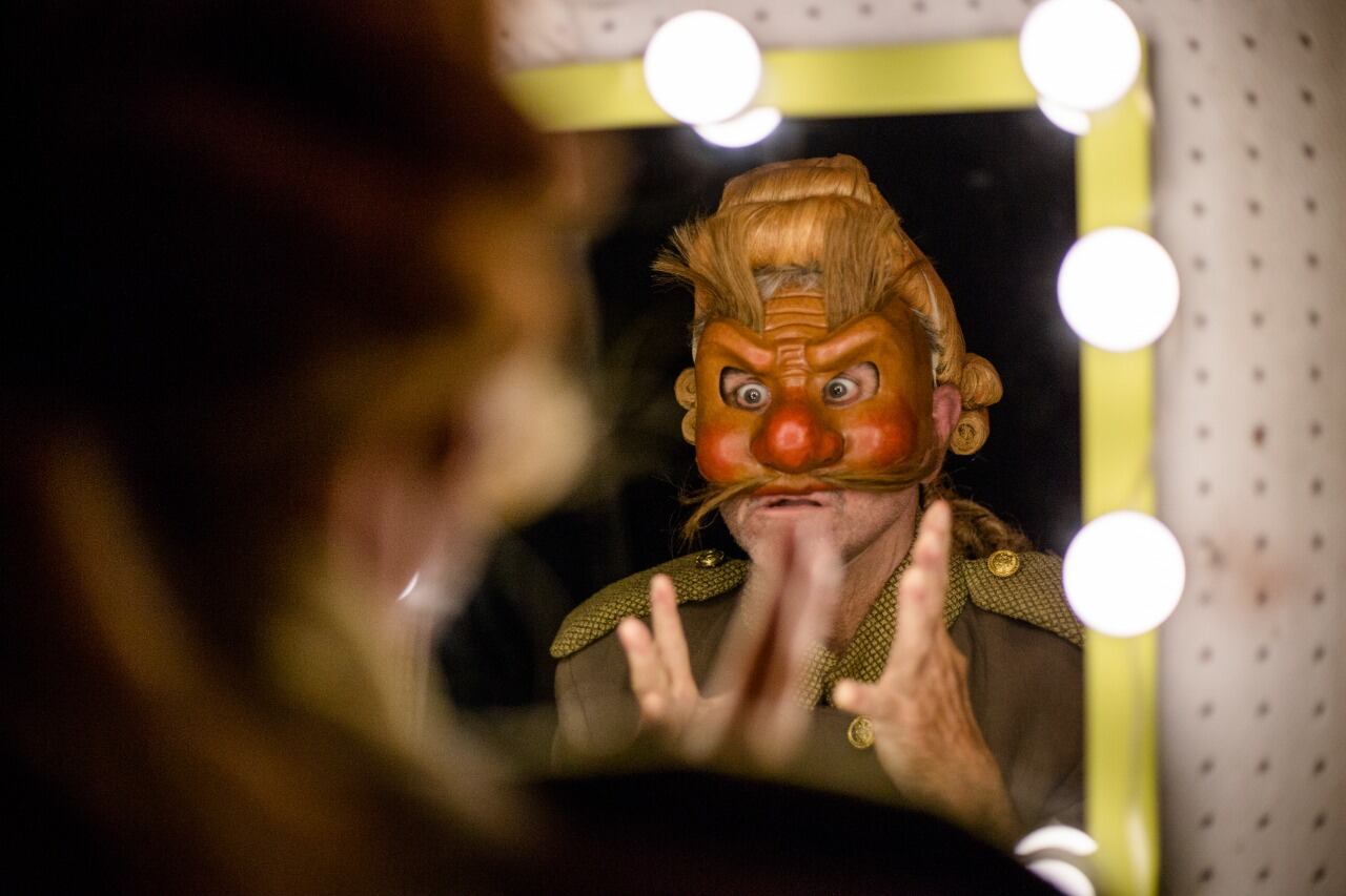 Marcelo Katz como el general ruso, uno de los personajes de "Gaspet".