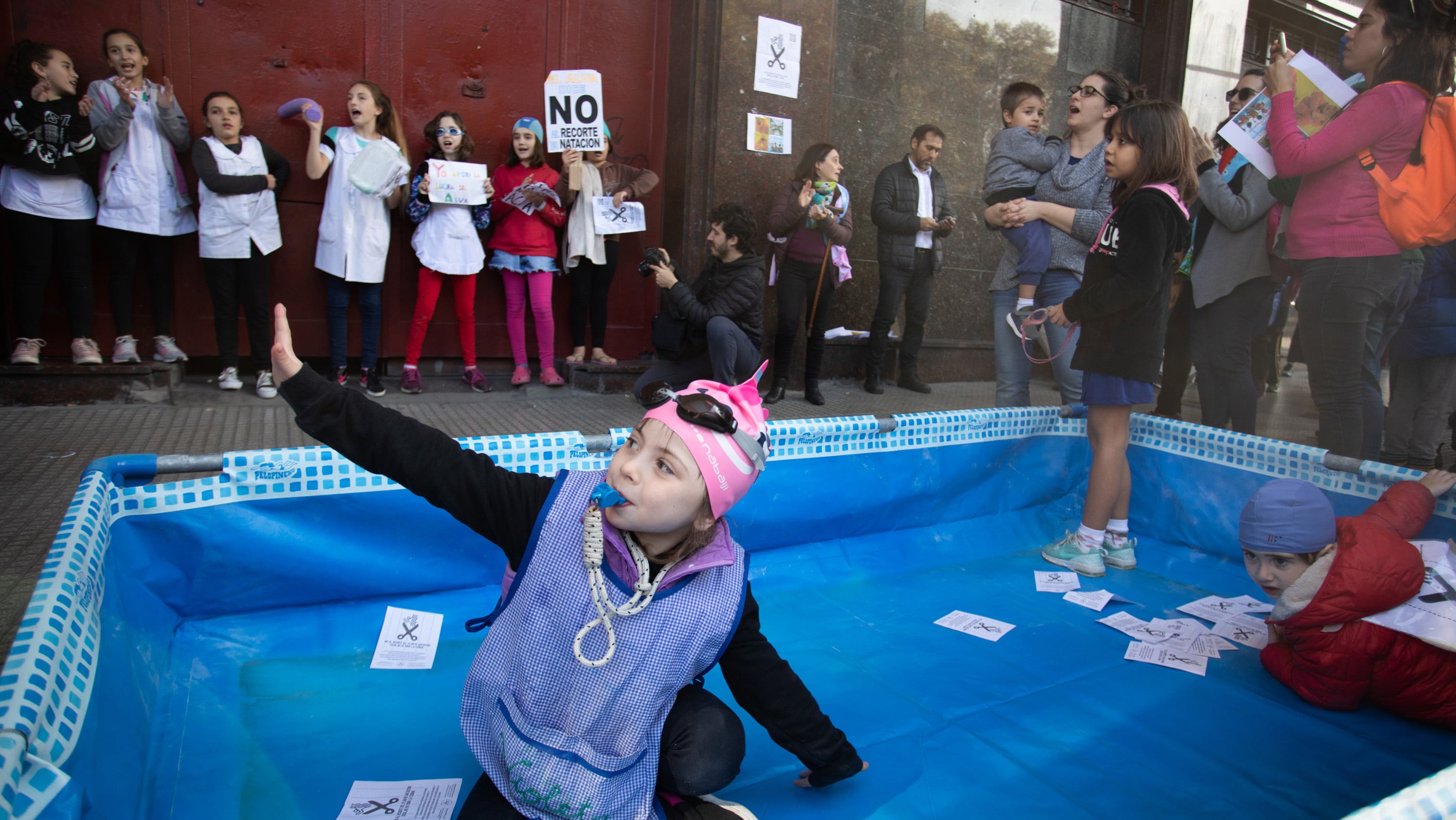 En junio, la comunidad educativa de la Escuela Nº 4 Álvarez Thomas había realizado un piletazo en protesta.