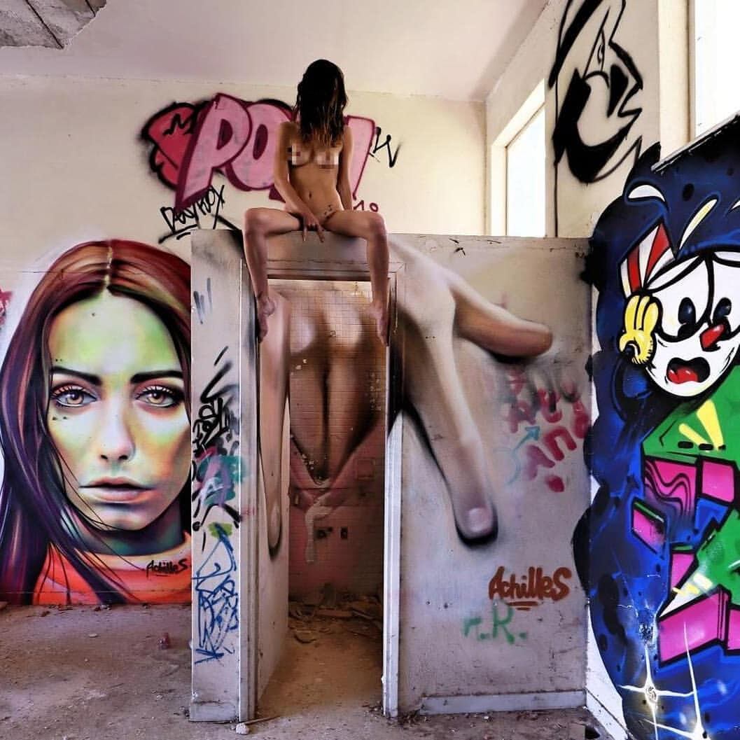 Un mural de Mister Achilles, artistx regularmente posteadx en @love.watts