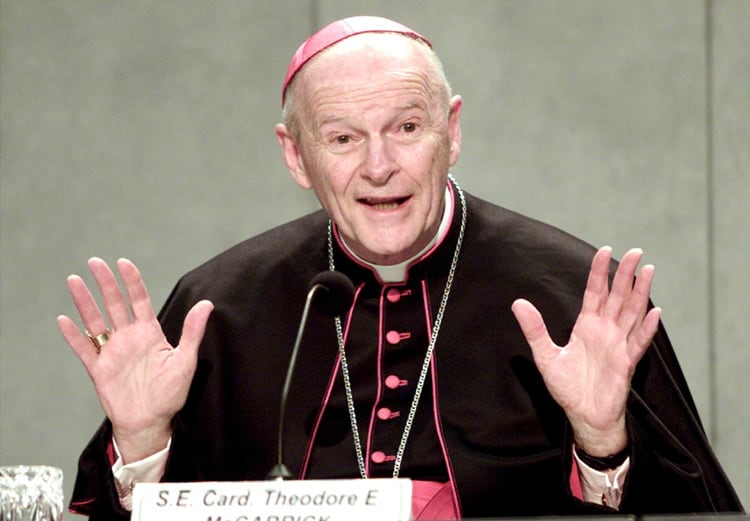 McCarrick, el cardenal que renunció por las denuncias en su contra.