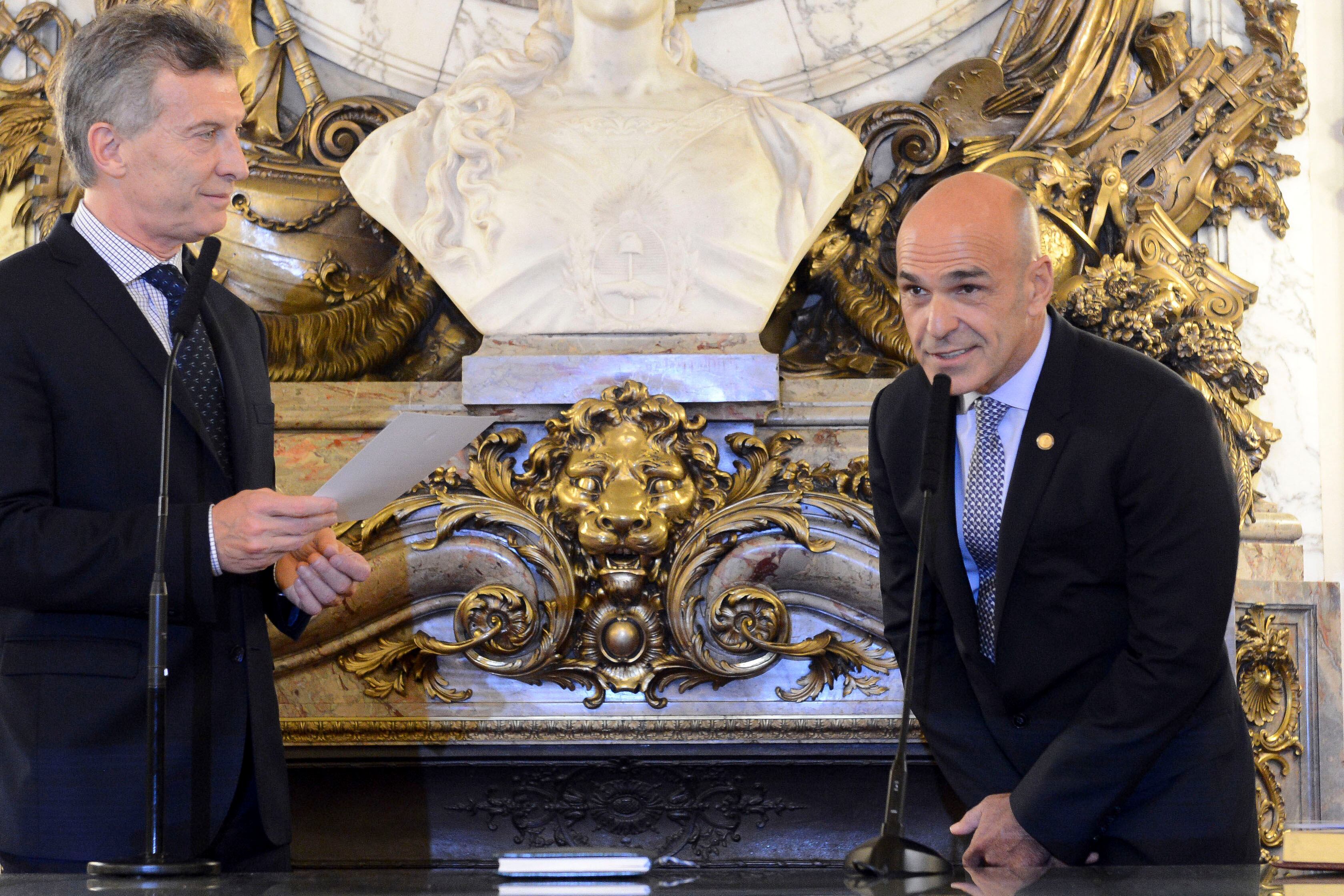 El ex presidente, Mauricio Macri, y el ex titular de la AFI, Gustavo Arribas