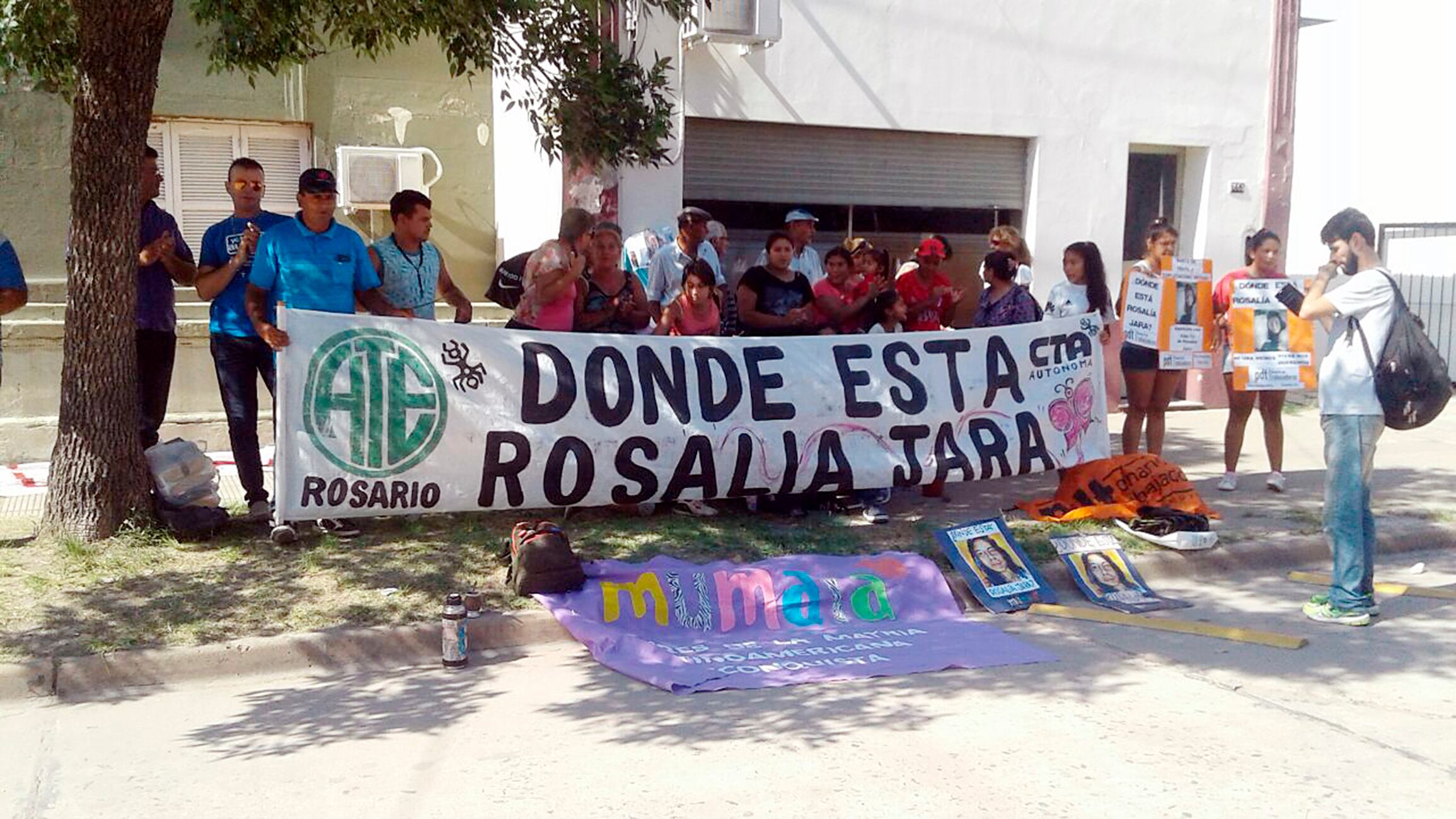 La familia encabezó numerosas marchas en Fortín Olmos por la aparición con vida de la joven de 19 años.