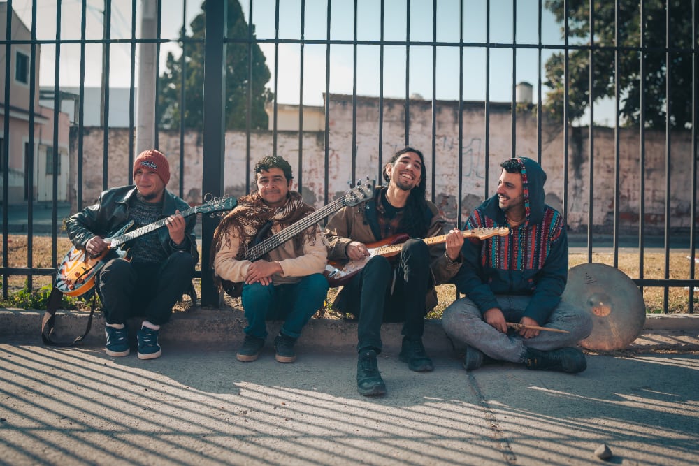Fernando Mendieta, Angel Flores, Darío Arroyo e Inti Huancar