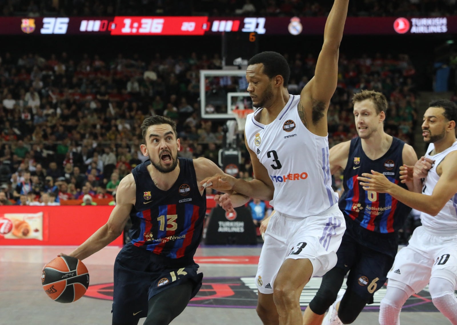 El Madrid fue el dominador claro del partido