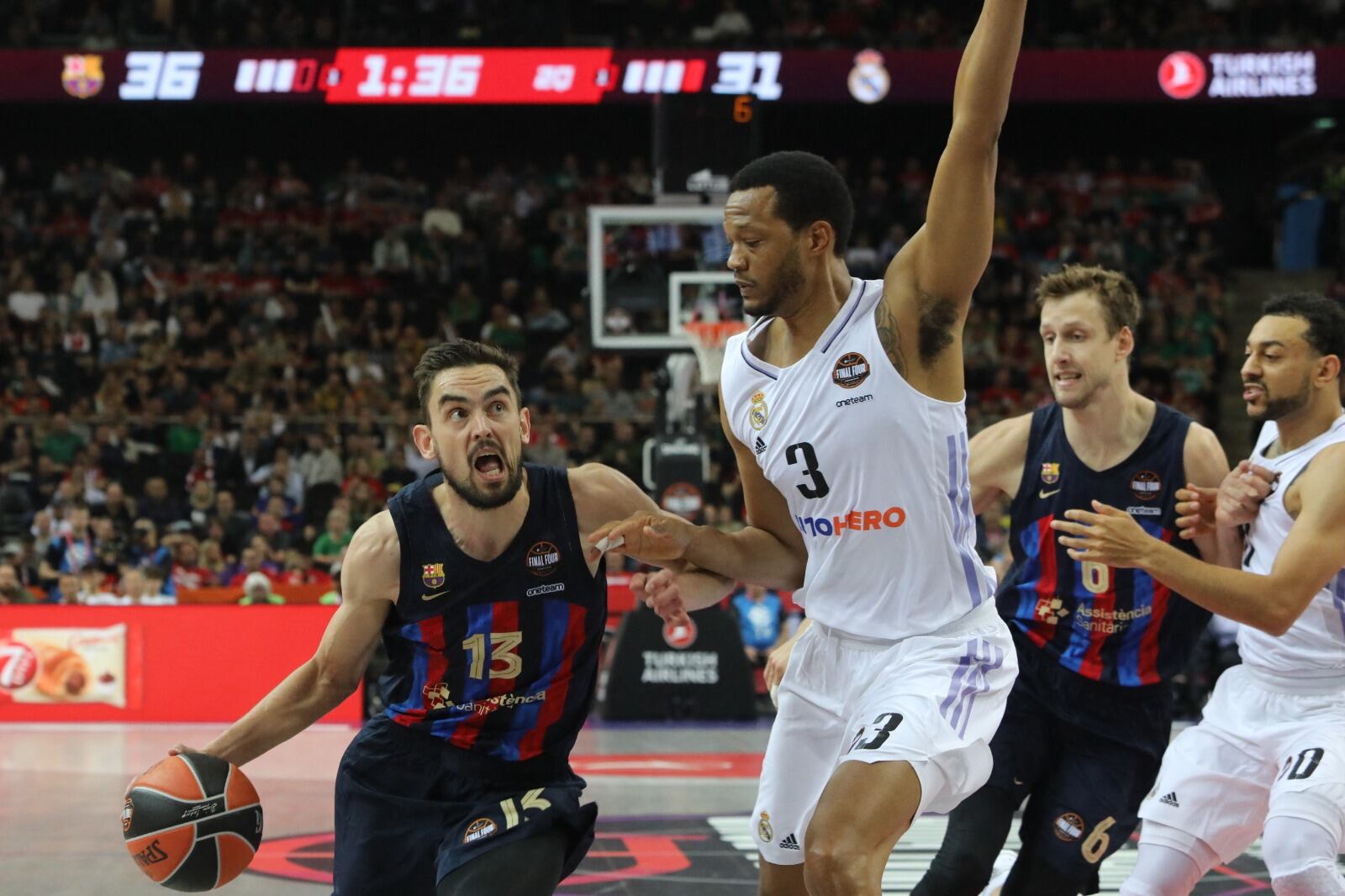 El Madrid fue el dominador claro del partido