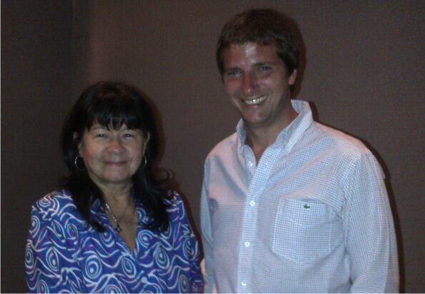 Ignacio Barrios Arrechea con la entonces diputada Julia Perié.