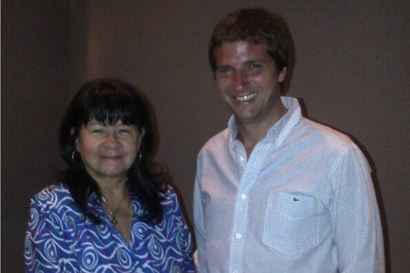 Ignacio Barrios Arrechea con la entonces diputada Julia Perié.