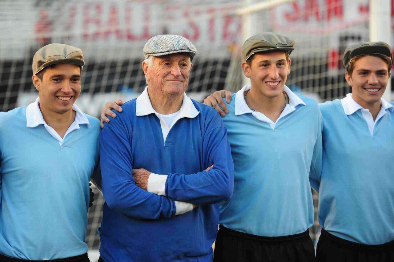 Carrizo, durante un homenaje en River.