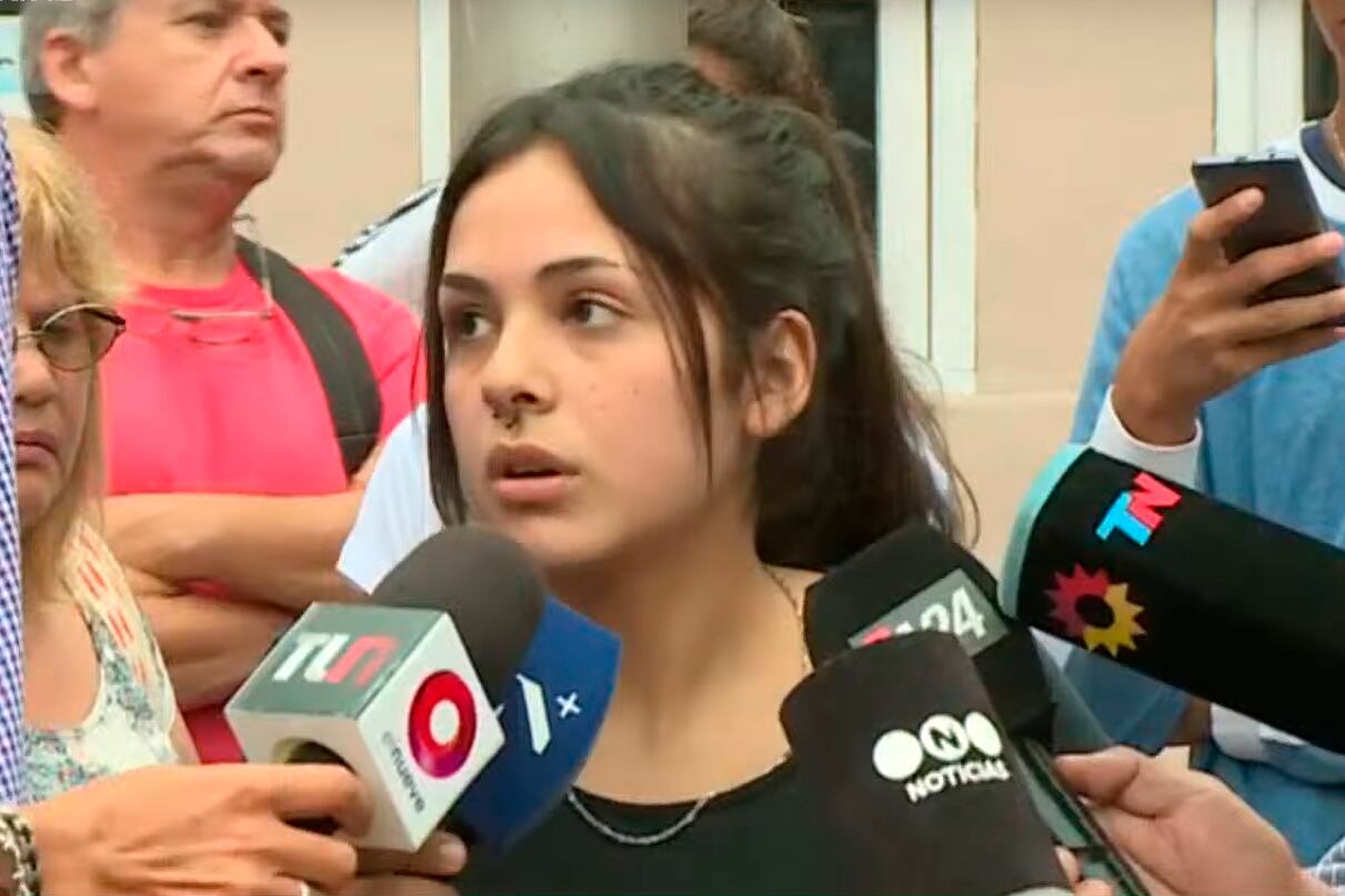 Fiama, la joven que habló con Báez minutos antes del asesinato. 
