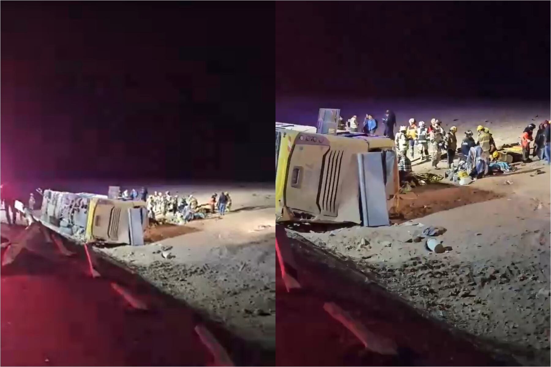 Volcó un micro argentino en Chile: 4 muertos y heridos graves