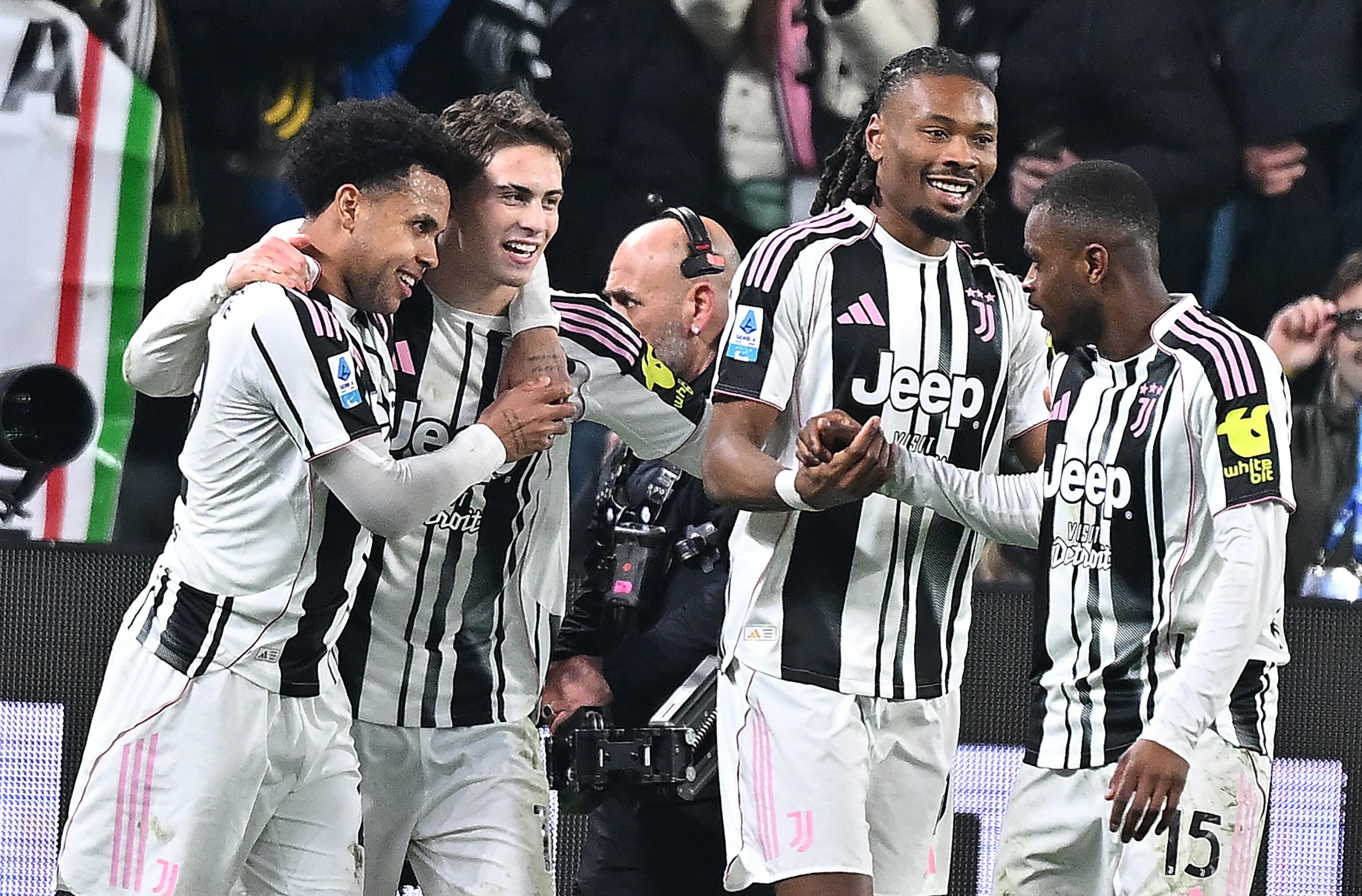 Turin (Italy), 25/01/2026.- Juventus' Kenan Yldiz jubilates after scoring the goal (2-0) during the Italian Serie A soccer match Juventus FC vs SSC Napoli a at the Allianz Stadium in Turin, Italy, 25 January 2026. (Italia) EFE/EPA/Alessandro Di Marco