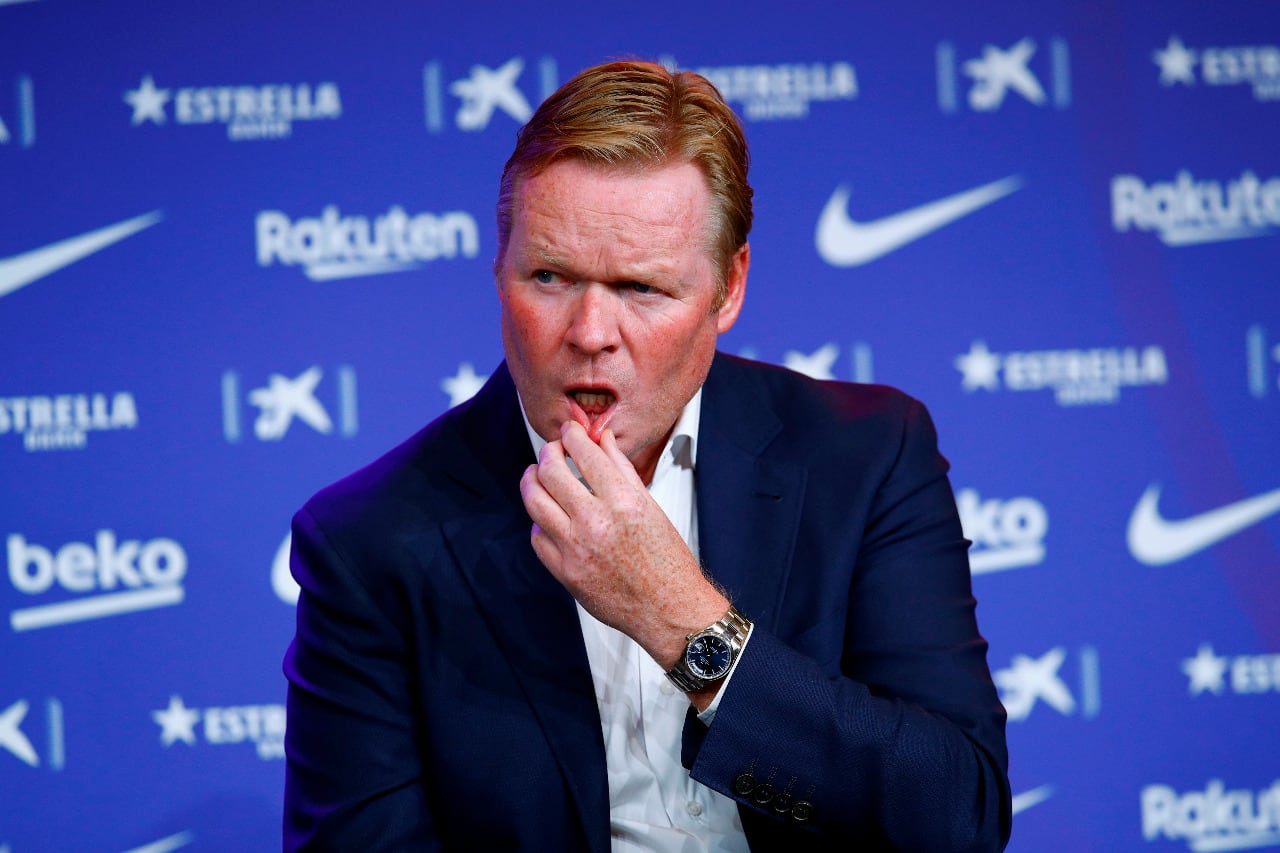 Ronald Koeman, con espalda en el Barcelona.