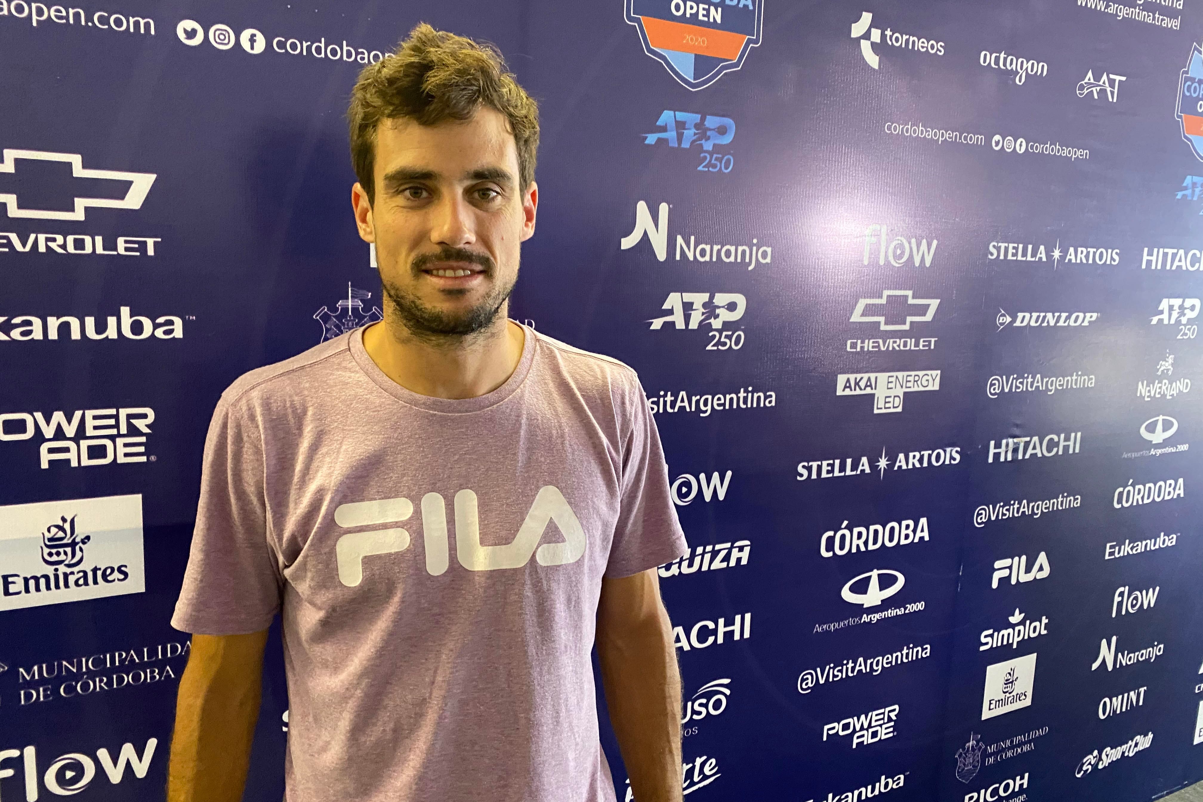 Guido Pella debuta este miércoles en Córdoba ante el francés Moutet.