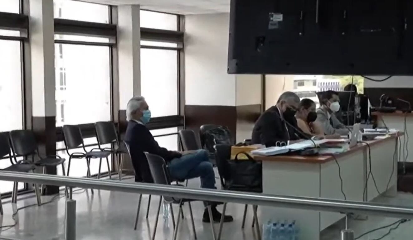 El periodista José Rubén Zamora en la audiencia / Captura de video