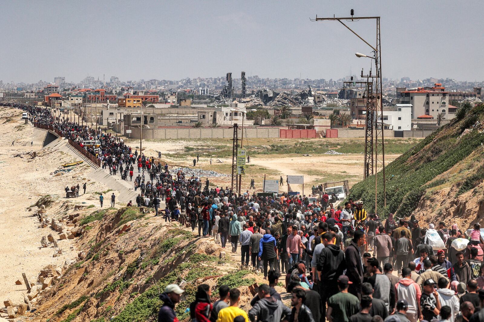 Desplazados palestinos. 