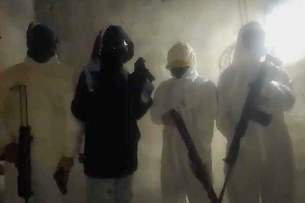 Imagen del video que distribuyeron Bullrich y el gobernador Pullaro de Santqa Fe.