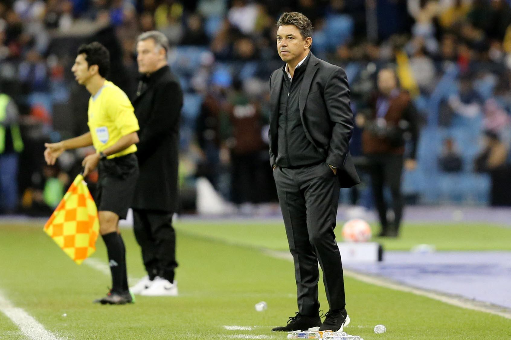 A principio de año, Gallardo dirigió un partido amistoso entre PSG y estrellas de la liga de Arabia Saudita