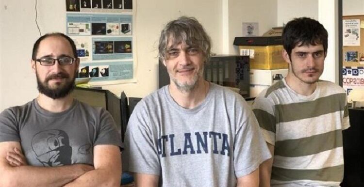 Los investigadores Adrián Jarabo, Diego Gutiérrez e Ibón Guillén