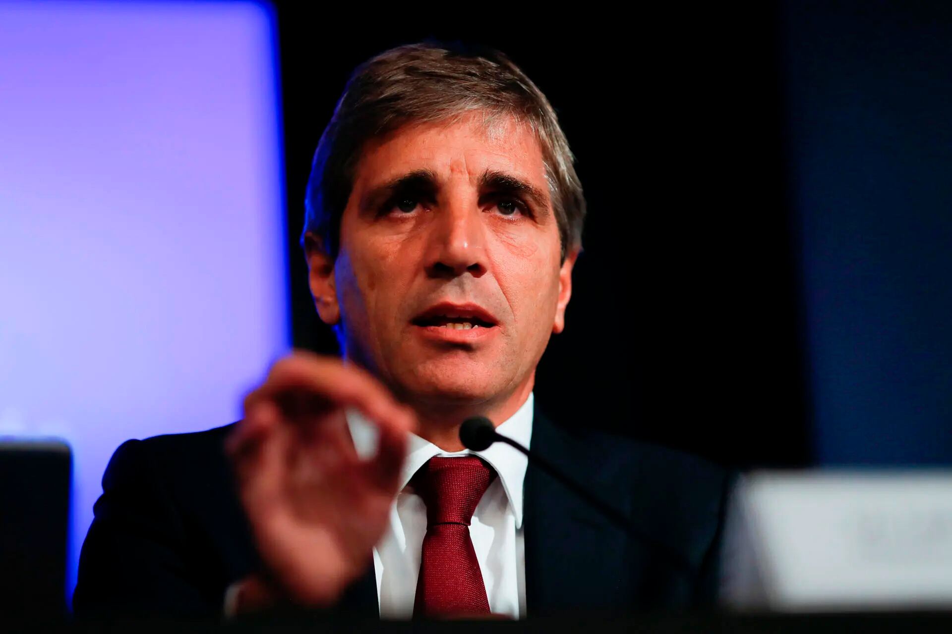 Luis Caputo, ministro de Economía. «EE.UU. no pedirá nada a cambio»