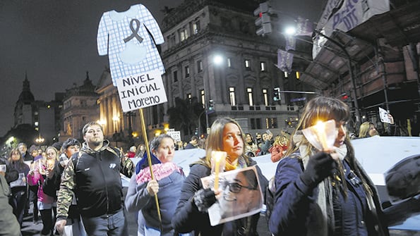 Tras la marcha hubo un acto para reivindicar a las víctimas y reclamar justicia.