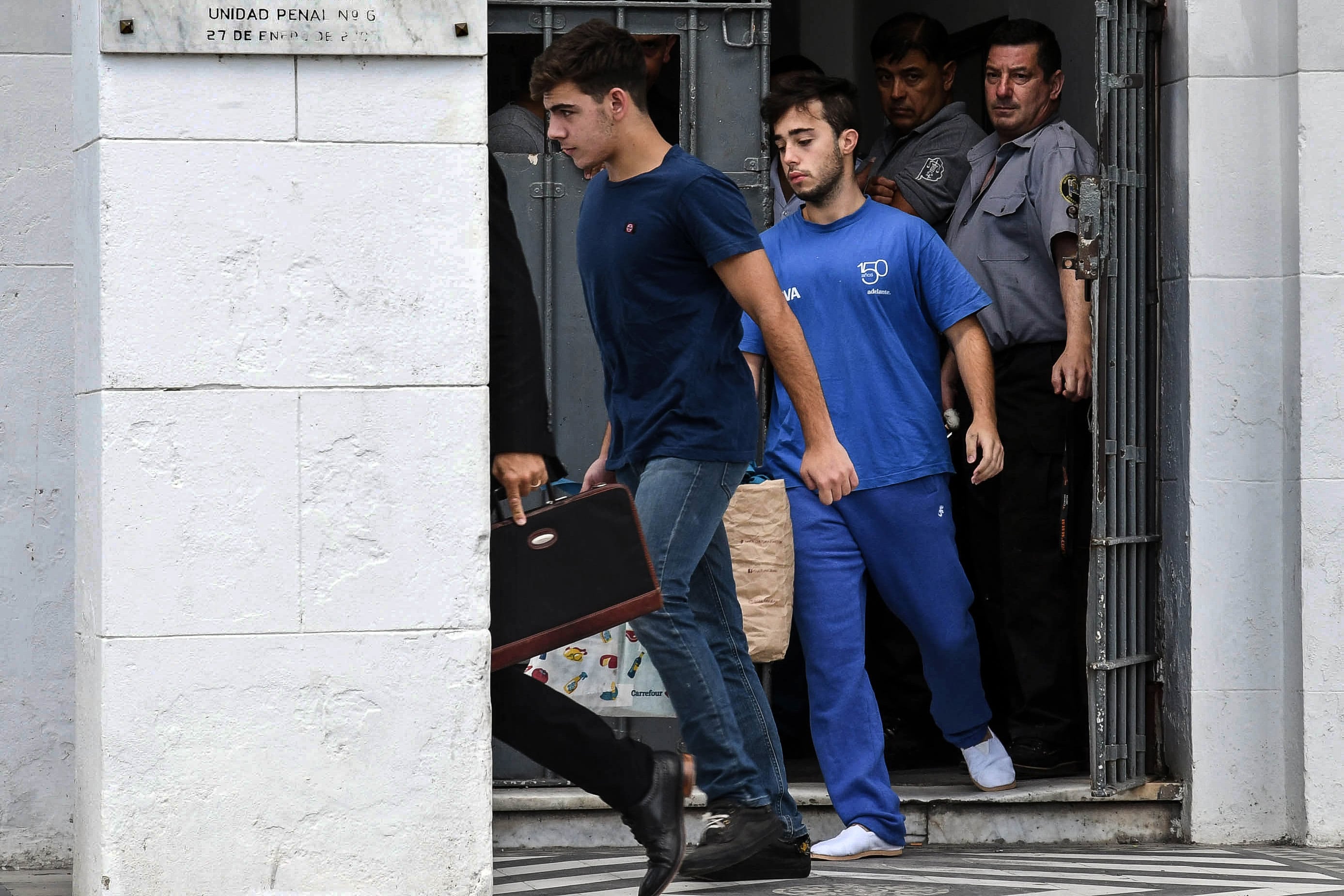 Milanesi y Guarino dejaron el penal de Dolores por la tarde.