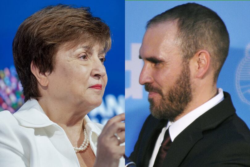 Kristalina Georgieva, titular del FMI, recibió a Martín Guzmán, nuevo ministro de Economía.