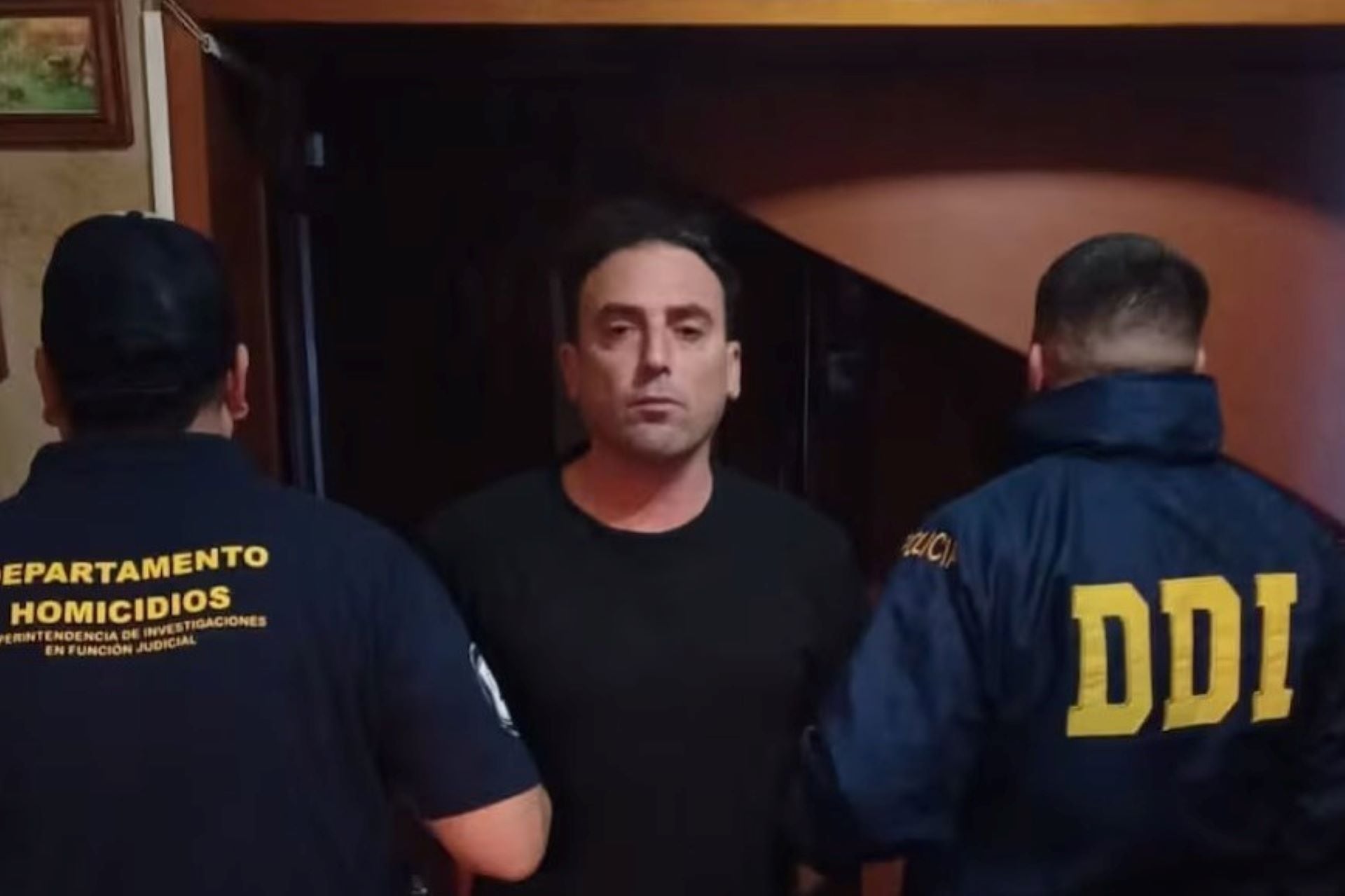 Nahuel Vargas fue detenido en la casa de su madre, en Castelar. Imagen: Policía Bonaerense.