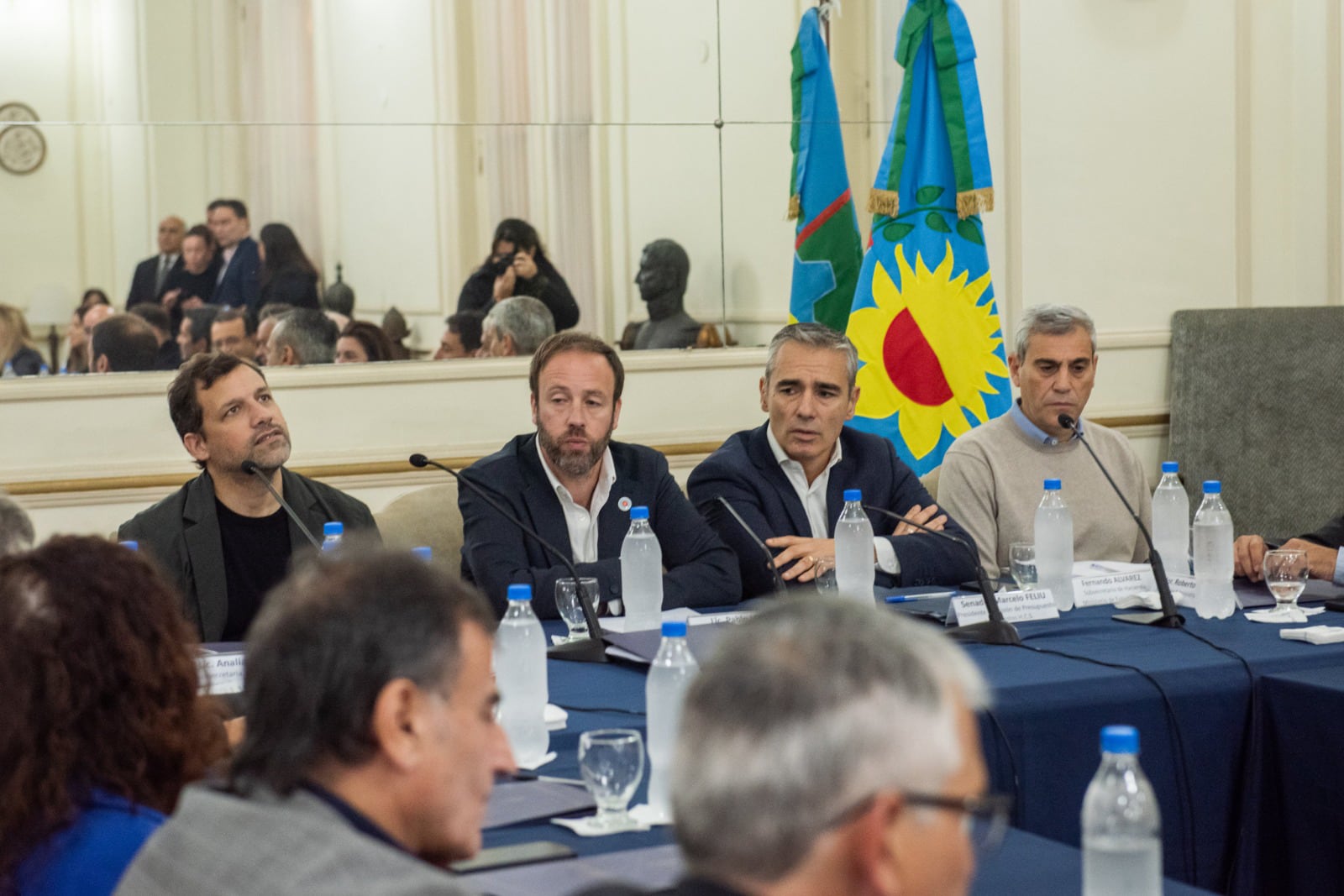 Pablo López visitó la Legislatura este miércoles.