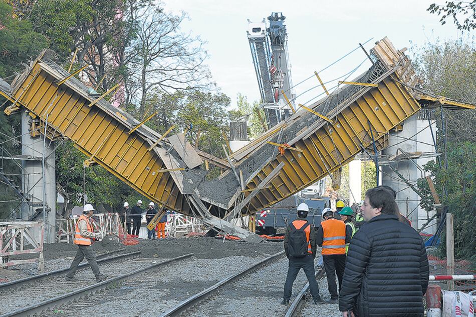 El obrador de Palermo derrumbado. Los vecinos denunciaron las obras.