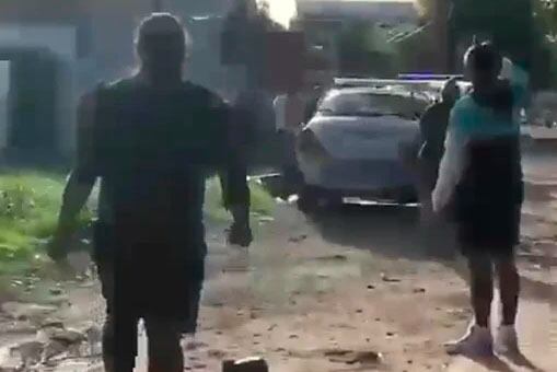 La detención de los protagonistas de la pelea en Quilmes.