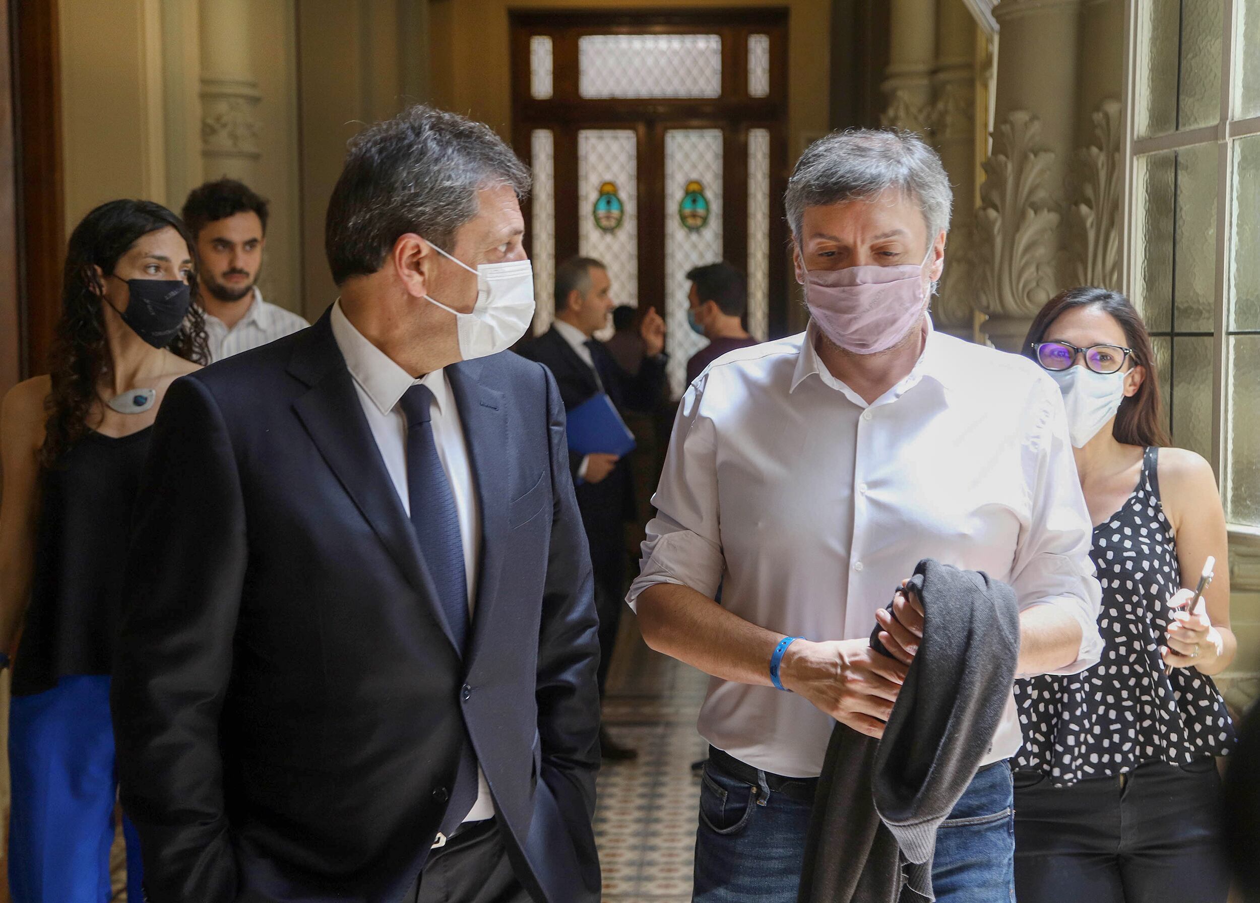 Sergio Massa y Máximo Kirchner.