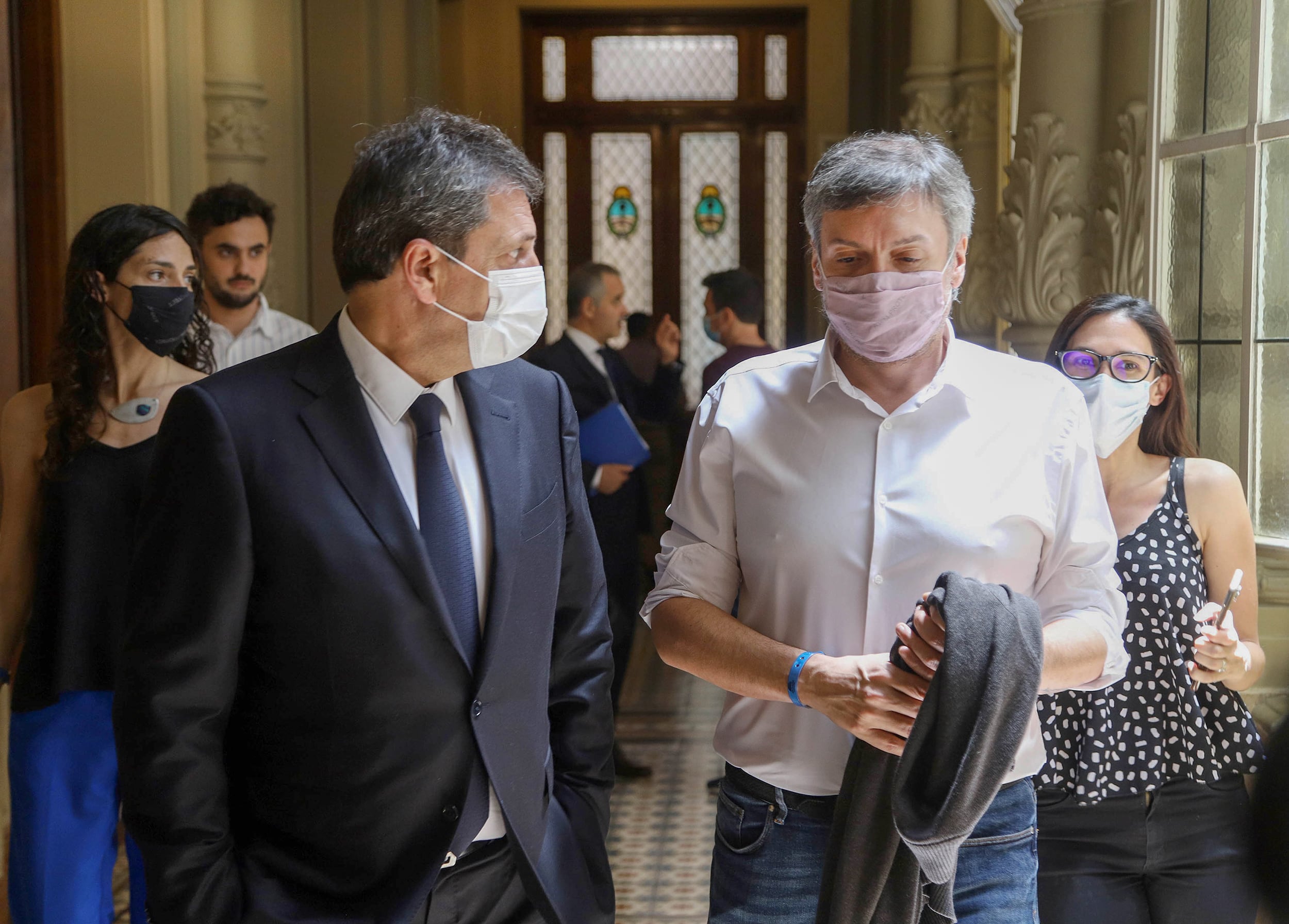 Sergio Massa y Máximo Kirchner.