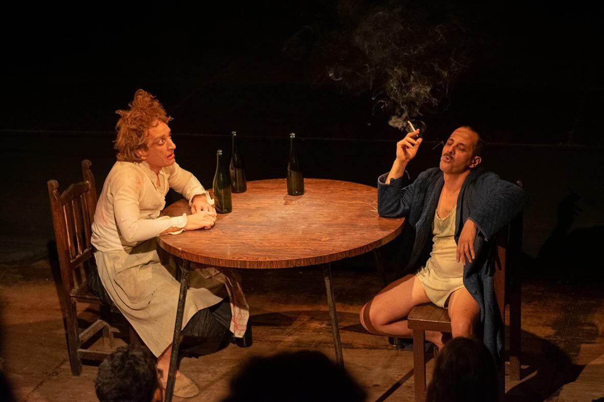 Proveniente de Aluminé, Neuquen, se vio la obra Los Santos. 