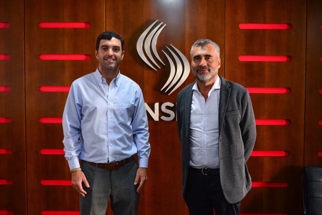 El actual titular de la Anses junto su antecesor, Emilio Basavilbaso.