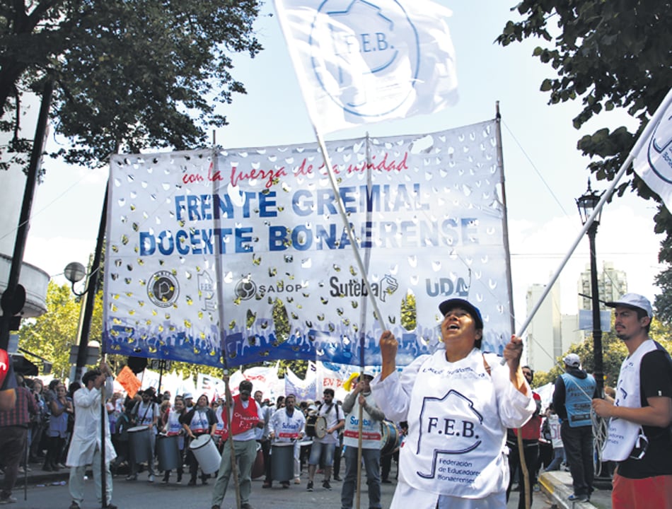 El Frente de Unidad Gremial hará una clase pública hoy en La Plata.